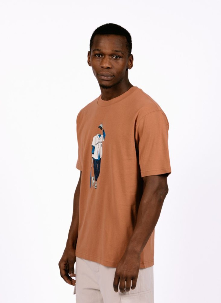 New Balance T-Shirts | New Balance Athletics Baseball Style Relaxed T-Shirt Walnut