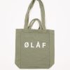 Olaf Hussein | Olaf Hussein Olaf Medium Tote Bag Washed Green