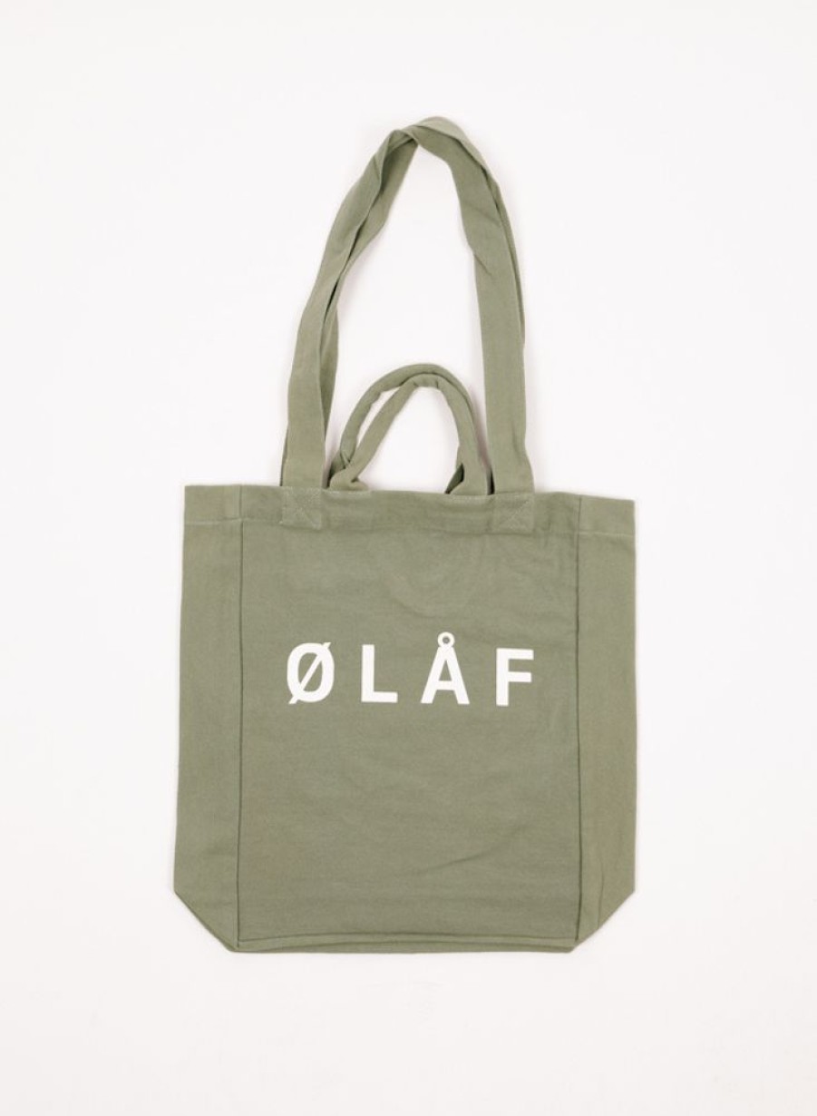 Olaf Hussein | Olaf Hussein Olaf Medium Tote Bag Washed Green