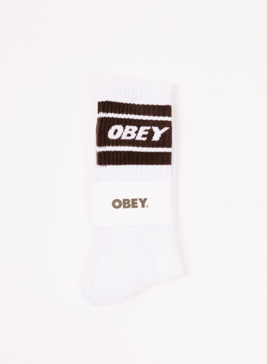 Obey | Obey Cooper Il Socks White/Java Brown