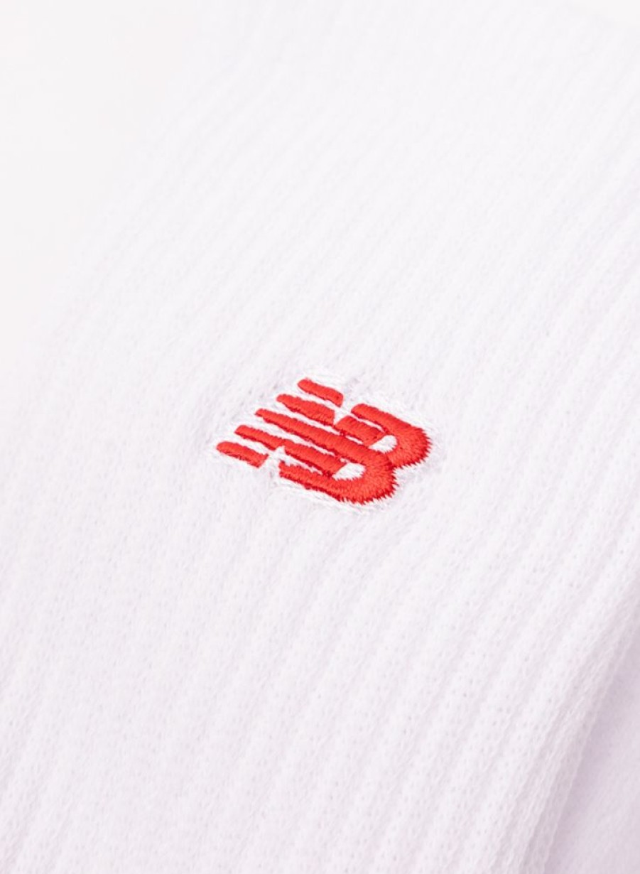 New Balance | New Balance Nb Patch Logo Crew Socks 3 Pairs White