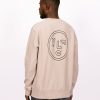 Olaf Hussein Sweaters | Olaf Hussein Face Crewneck Cement