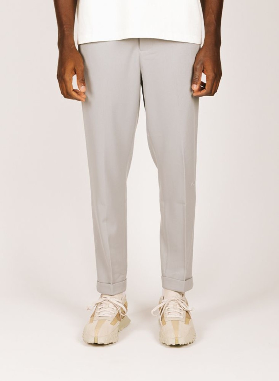 Olaf Hussein Pants | Olaf Hussein Olaf Slim Elasticated Trouser Light Grey