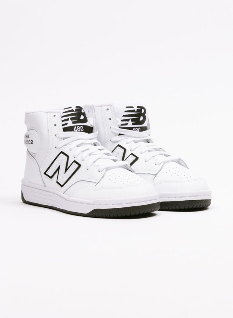 New Balance Sneakers | New Balance Bb 480 Hi Coa White Black