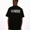 Arte T-Shirts | Arte Teo Circle Flower T-Shirt Black