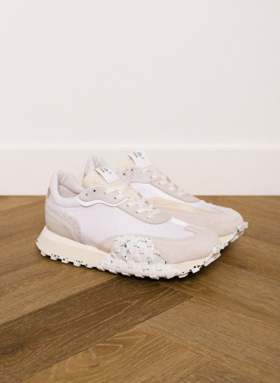 Filling Pieces Sneakers | Filling Pieces Crease Runner Sprint All White