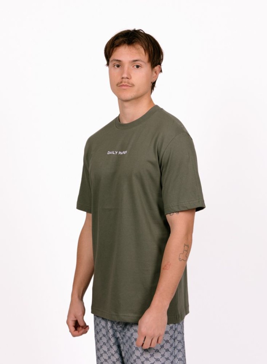 Daily Paper T-Shirts | Daily Paper Logotype Ss T-Shirt Chimera Green