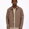 Wax London Jackets | Wax London Eldon Jacket Seersucker Taupe