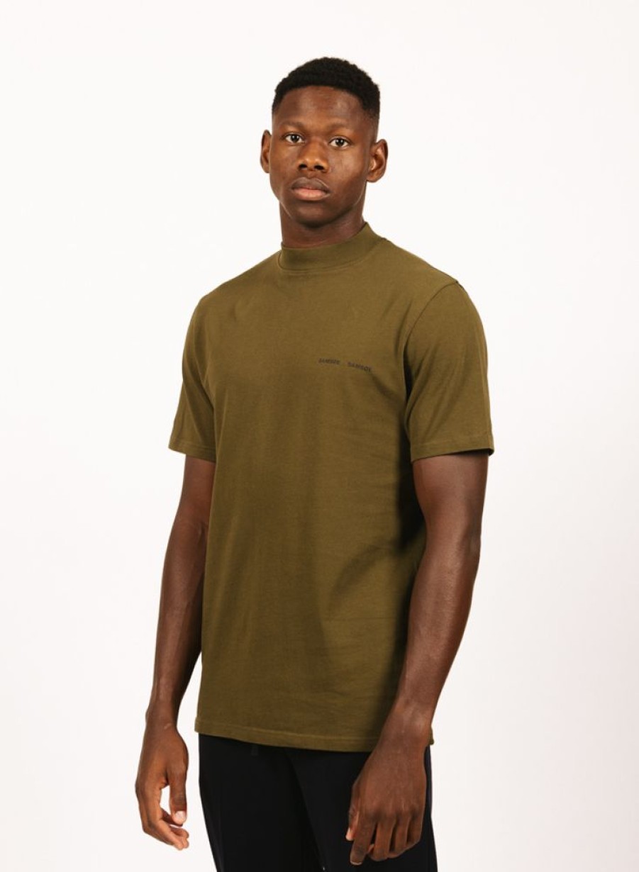 Samsoe Samsoe T-Shirts | Samsoe Samsoe Norsbro T-Shirt 6024 Dark Olive