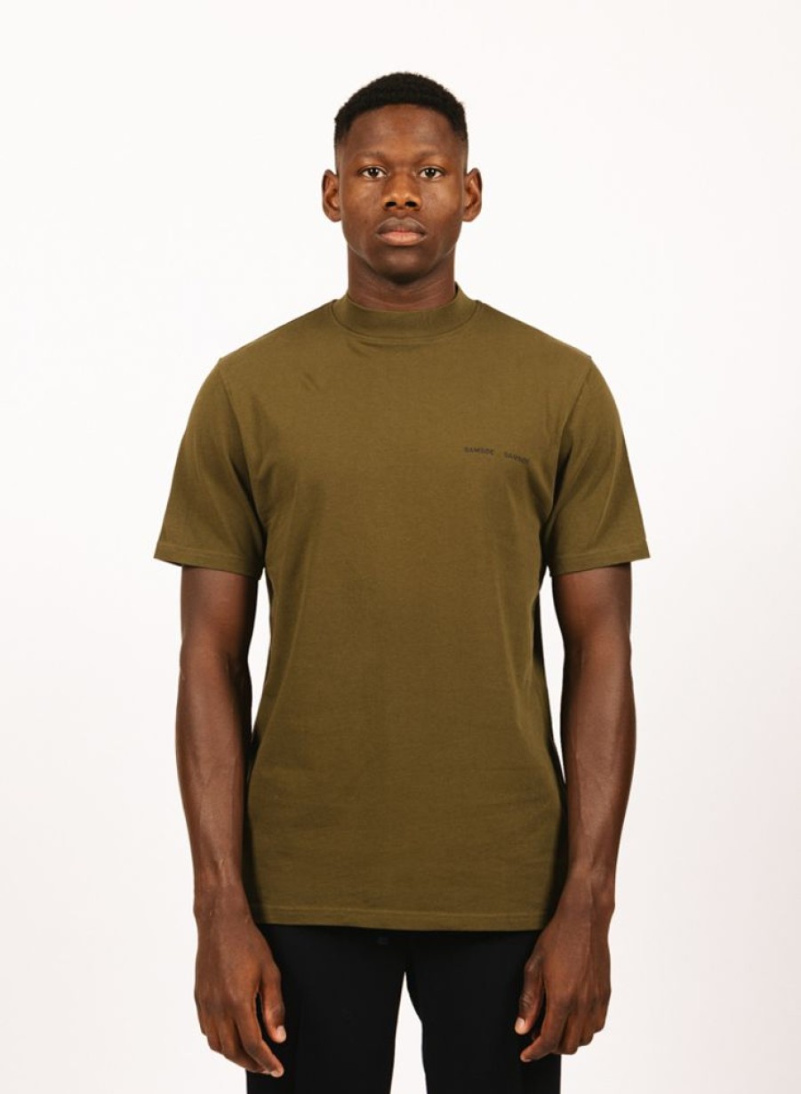 Samsoe Samsoe T-Shirts | Samsoe Samsoe Norsbro T-Shirt 6024 Dark Olive