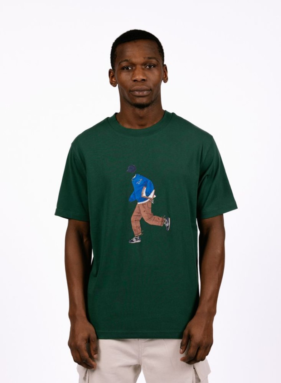 New Balance T-Shirts | New Balance Athletics Basketball Style Relaxed T-Shirt Nightware Green