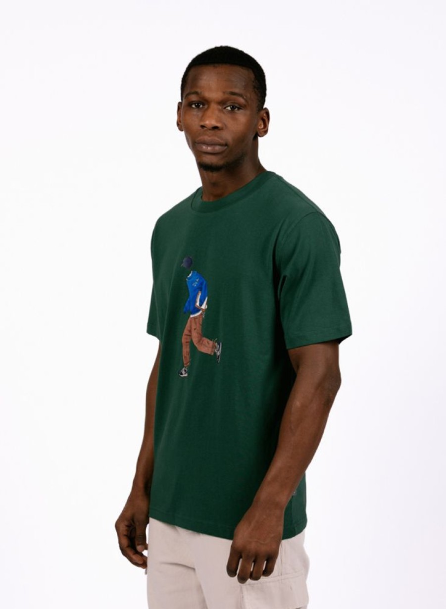 New Balance T-Shirts | New Balance Athletics Basketball Style Relaxed T-Shirt Nightware Green