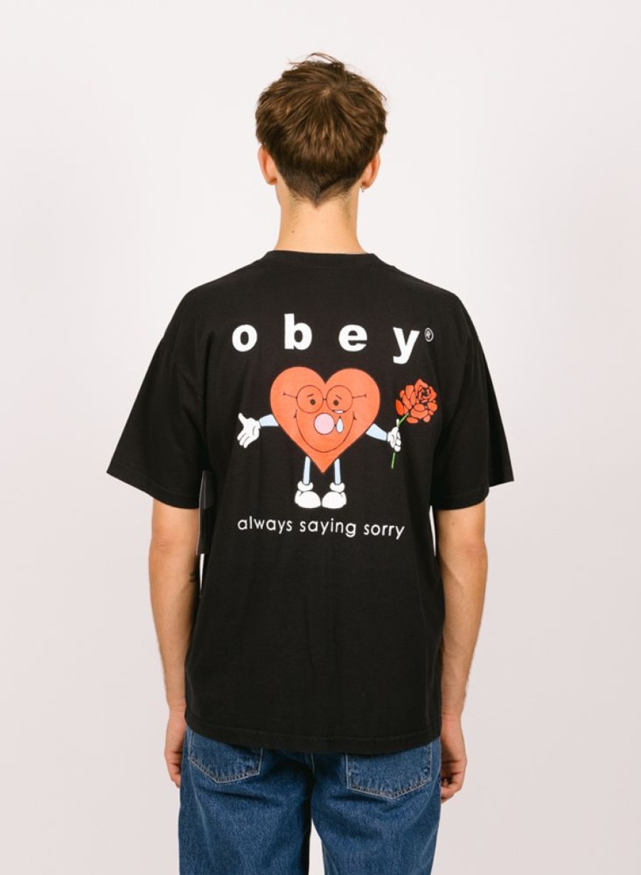 Obey T-Shirts | Obey Always Saying Sorry Off Black