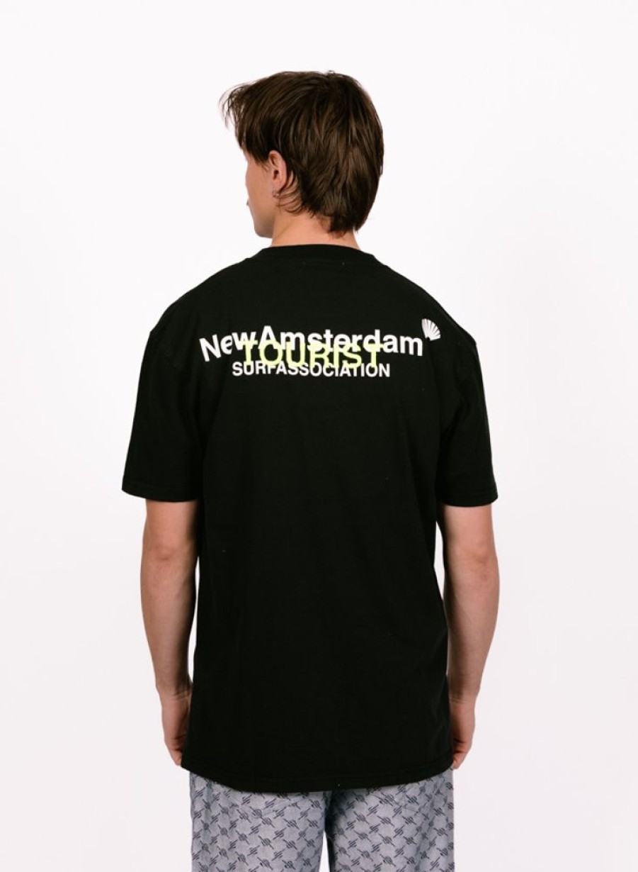 New Amsterdam Surf Association T-Shirts | New Amsterdam Surf Association Logo Tourist Tee Black