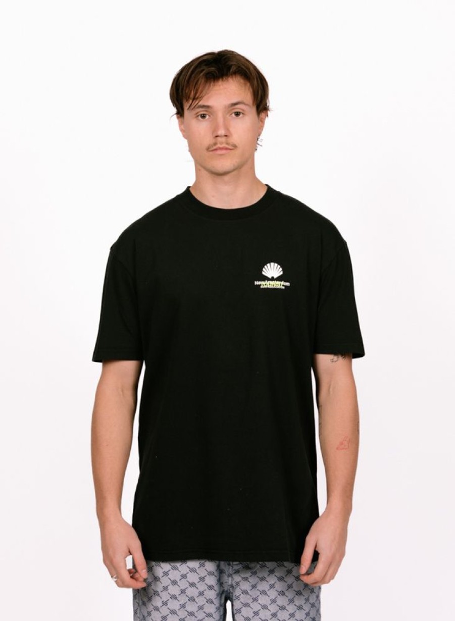 New Amsterdam Surf Association T-Shirts | New Amsterdam Surf Association Logo Tourist Tee Black