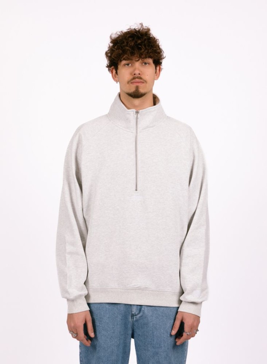 New Amsterdam Surf Association Sweaters | New Amsterdam Surf Association Half Zip Turtleneck Sweat Ash