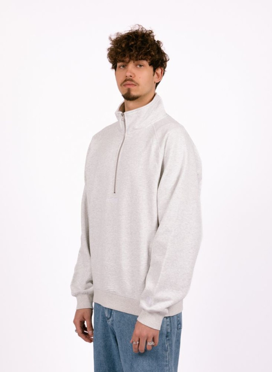 New Amsterdam Surf Association Sweaters | New Amsterdam Surf Association Half Zip Turtleneck Sweat Ash