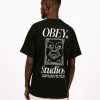 Obey T-Shirts | Obey Studios Icon Jet Black