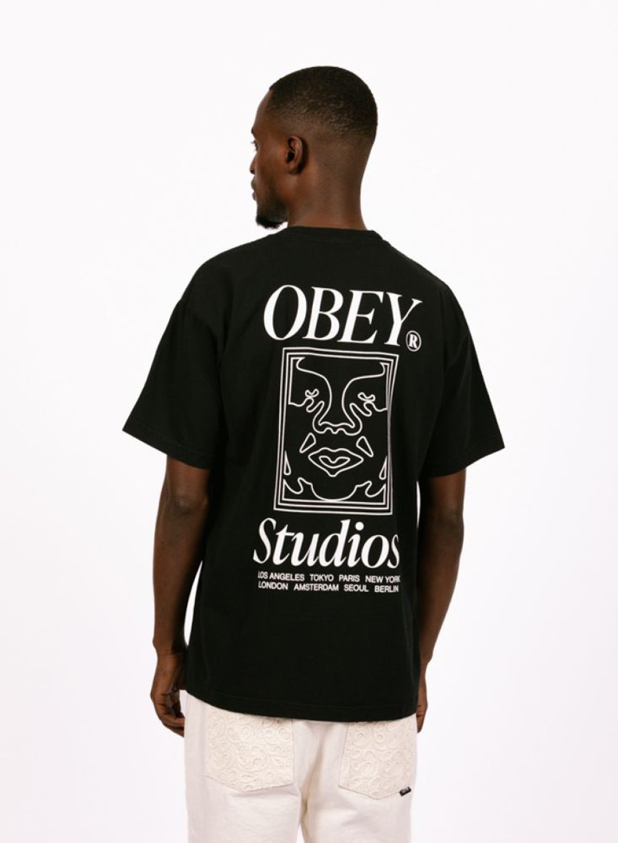 Obey T-Shirts | Obey Studios Icon Jet Black