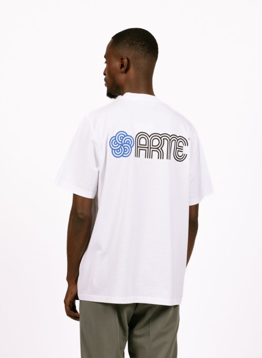 Arte T-Shirts | Arte Teo Circle Flower T-Shirt White