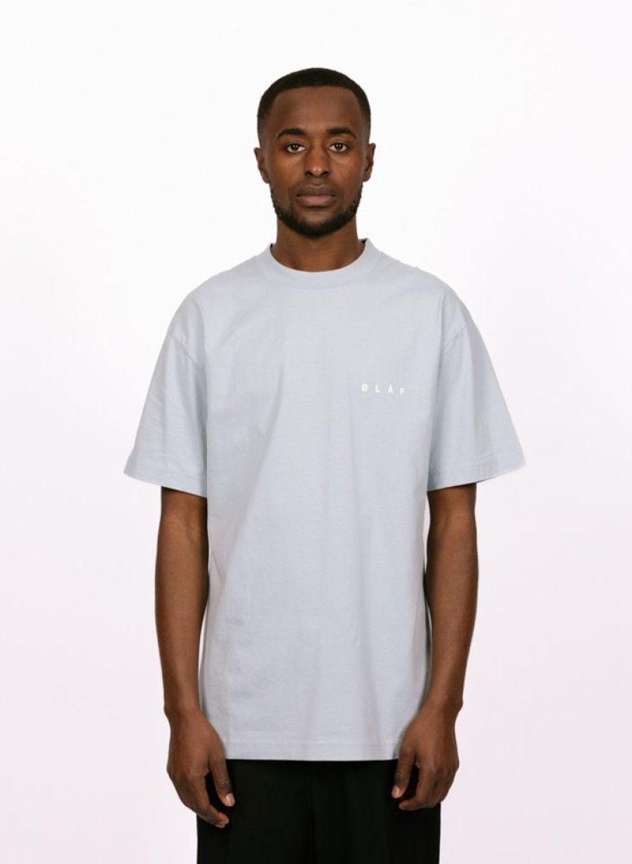 Olaf Hussein T-Shirts | Olaf Hussein Face Tee Baby Blue