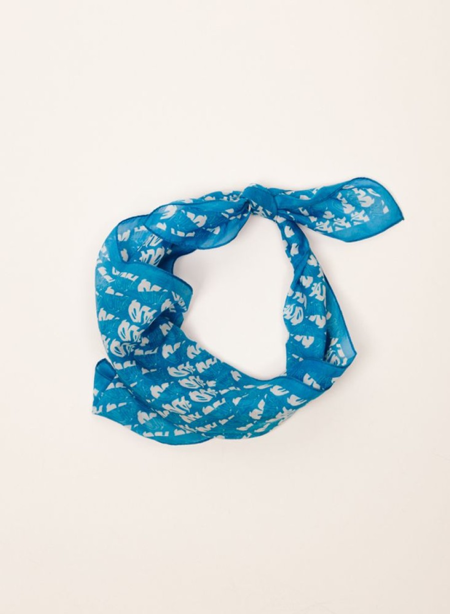 Olaf Hussein | Olaf Hussein Olaf Aop Blur Bandana Azure Blue