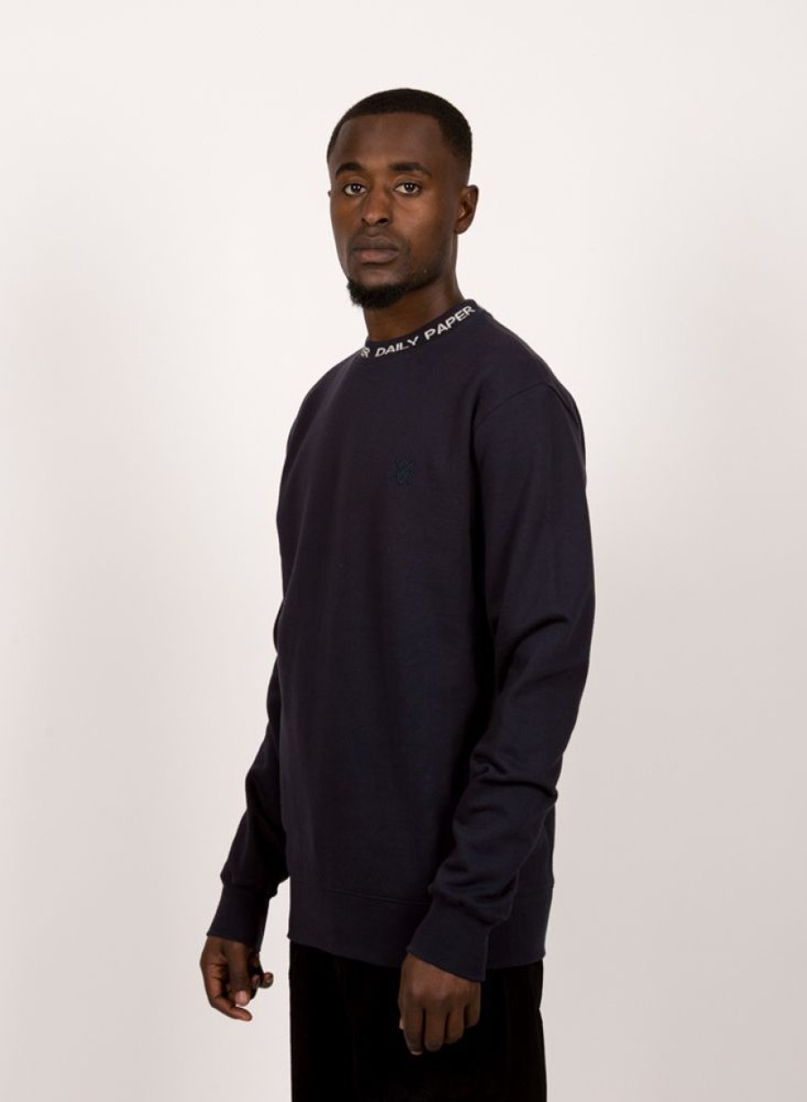 Daily Paper Sweaters | Daily Paper Erib Sweater Deep Navy