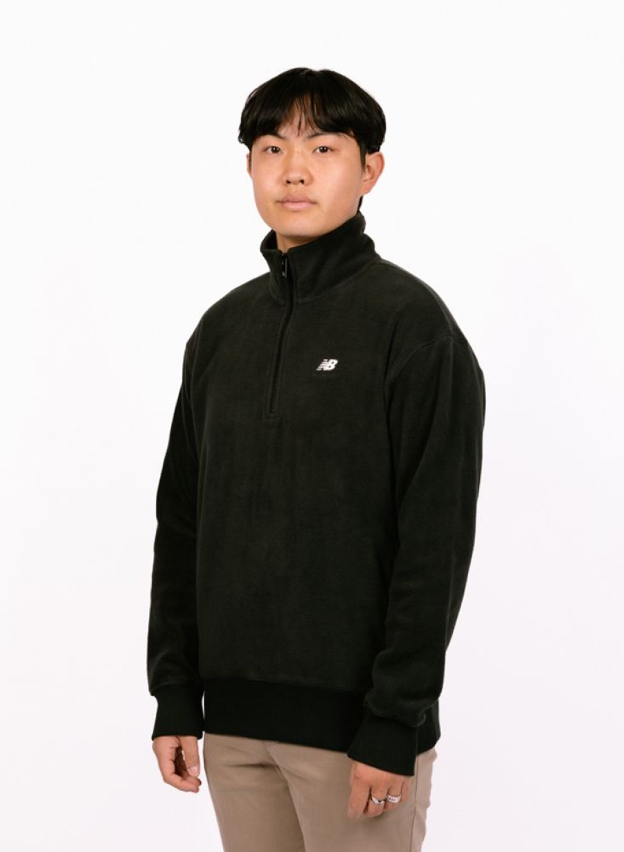 New Balance Sweaters | New Balance Athletics Remastered French Terry 1/4 Zip Black