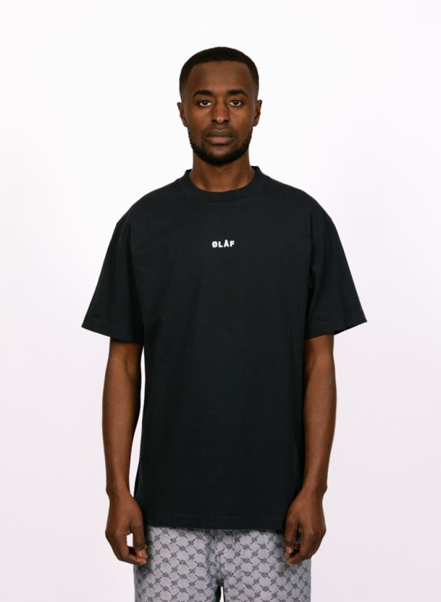 Olaf Hussein T-Shirts | Olaf Hussein Block Tee Navy