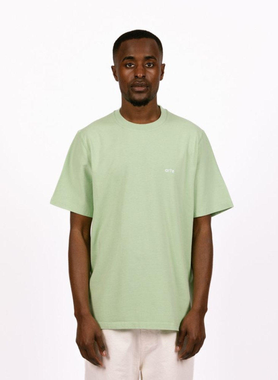 Arte T-Shirts | Arte Teo Back Runner T-Shirt Green