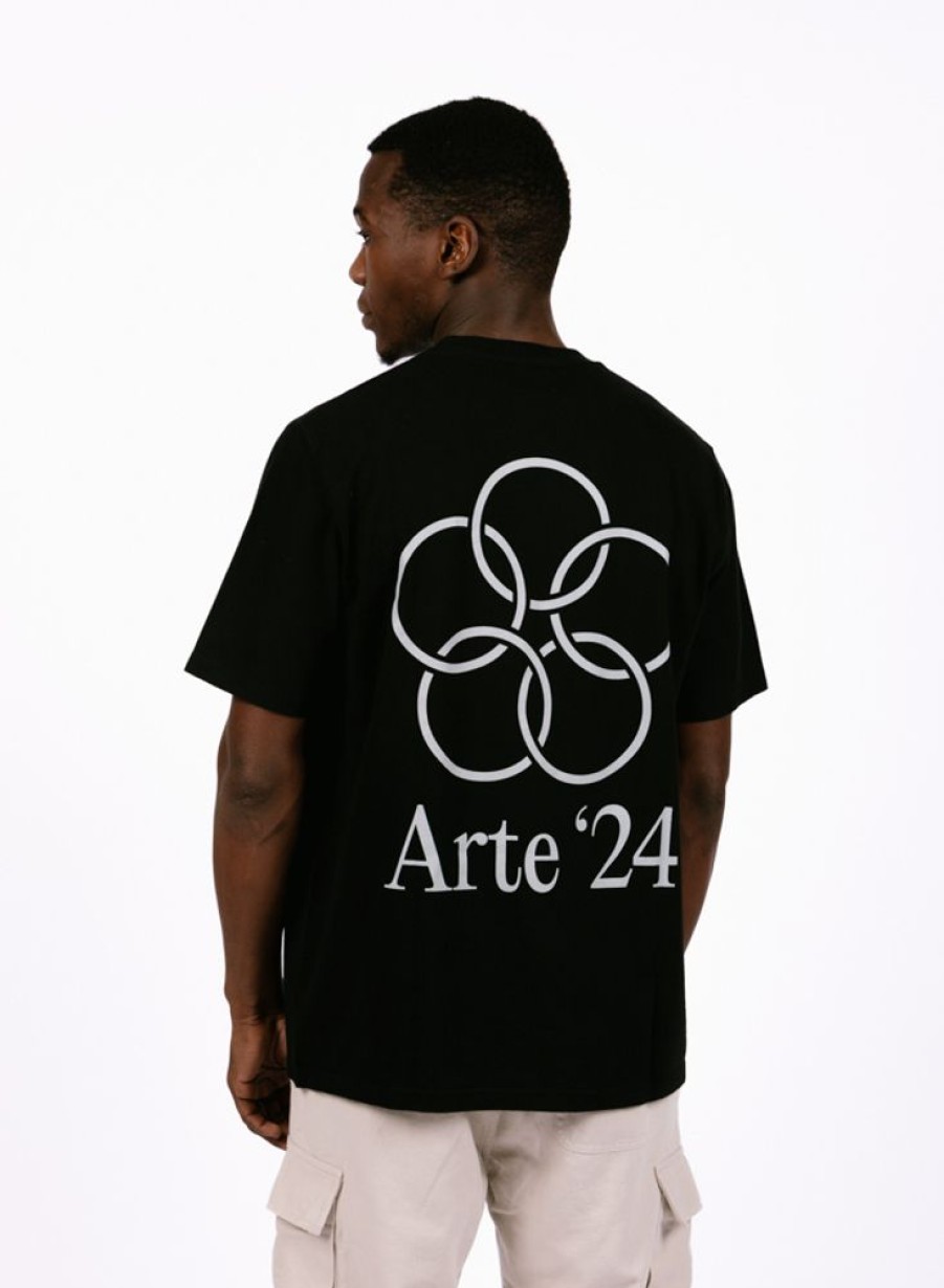 Arte T-Shirts | Arte Teo Back Rings T-Shirt Black