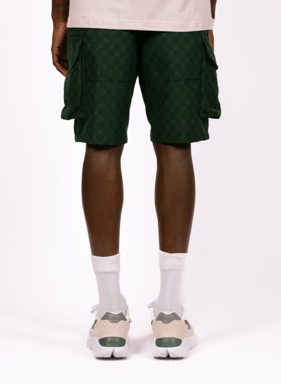 Daily Paper Shorts | Daily Paper Benji Monogram Cargo Shorts Pine Green