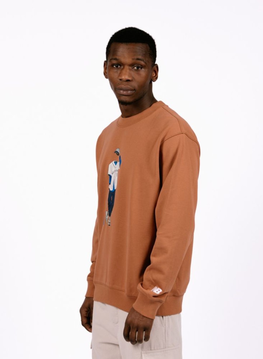 New Balance Sweaters | New Balance Athletics Sport Style Relaxed Crew Walnut