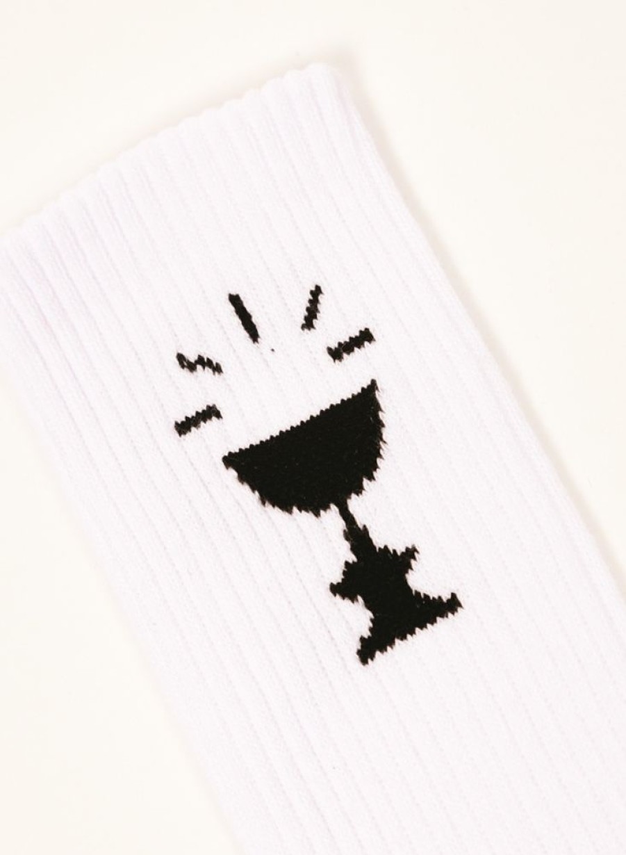 GRAIL | Grail Cup Logo Sock White