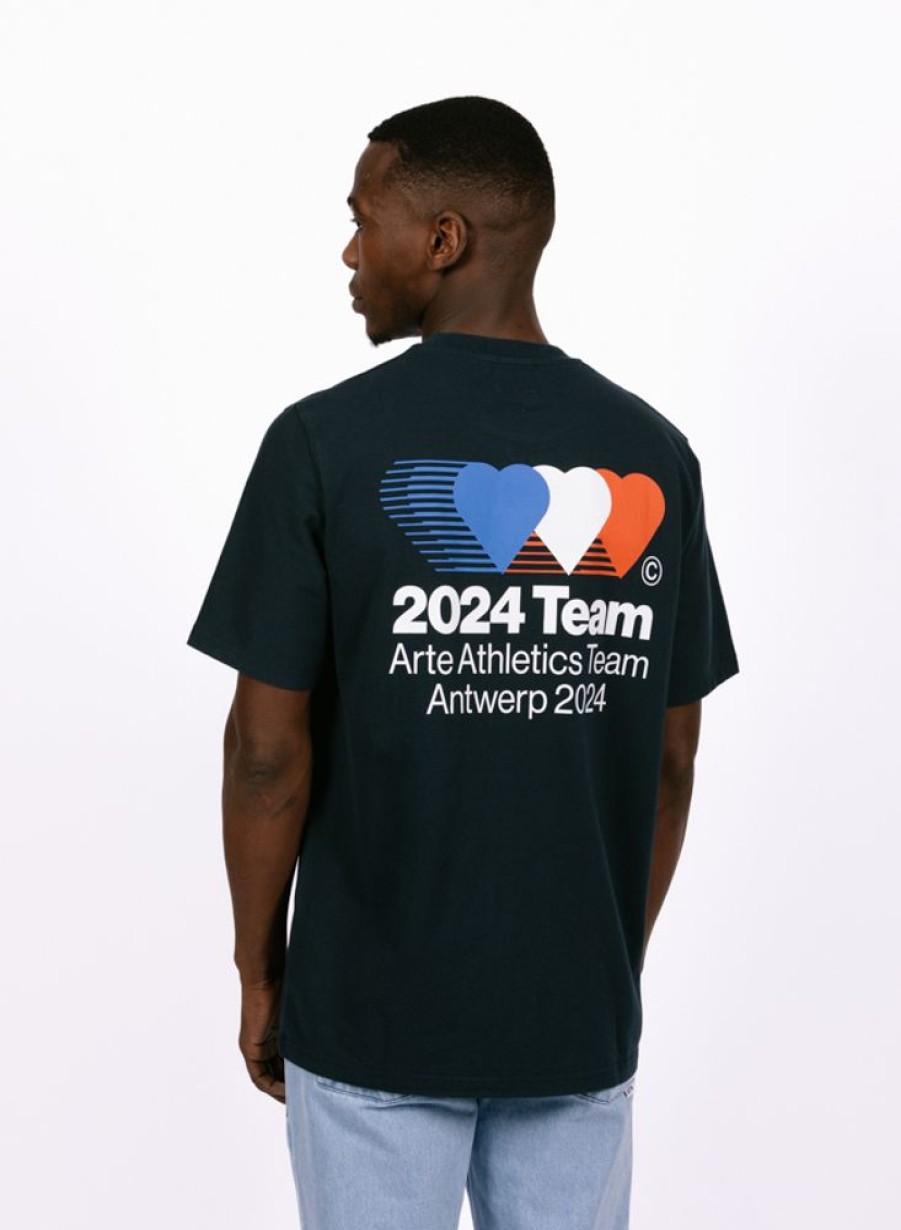 Arte T-Shirts | Arte Teo Back Team T-Shirt Navy