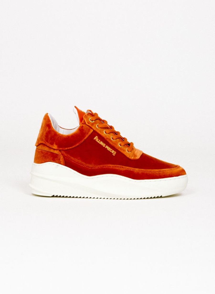 Filling Pieces Sneakers | Filling Pieces Low Eva Sky Velvet Orange