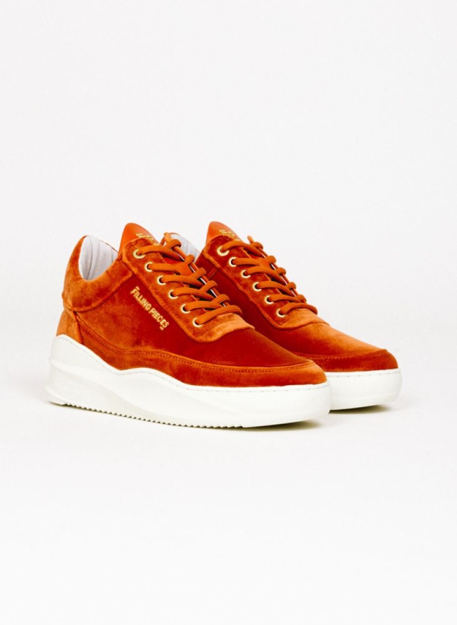 Filling Pieces Sneakers | Filling Pieces Low Eva Sky Velvet Orange