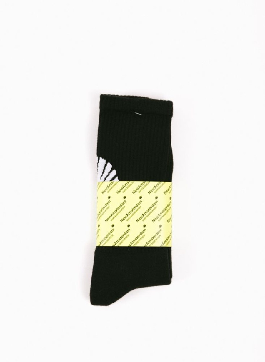 New Amsterdam Surf Association | New Amsterdam Surf Association Logo Socks Black