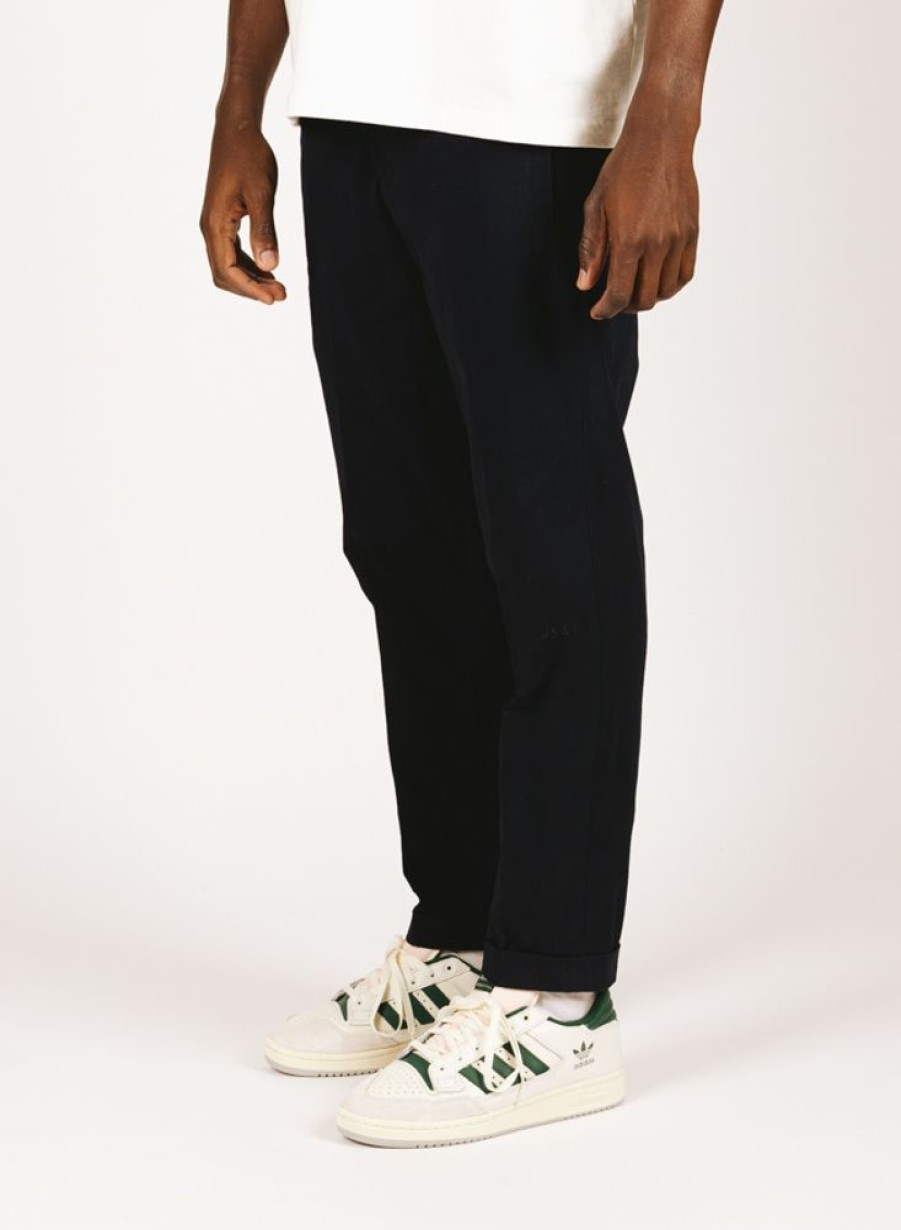 Olaf Hussein Pants | Olaf Hussein Olaf Slim Cotton Trouser Navy