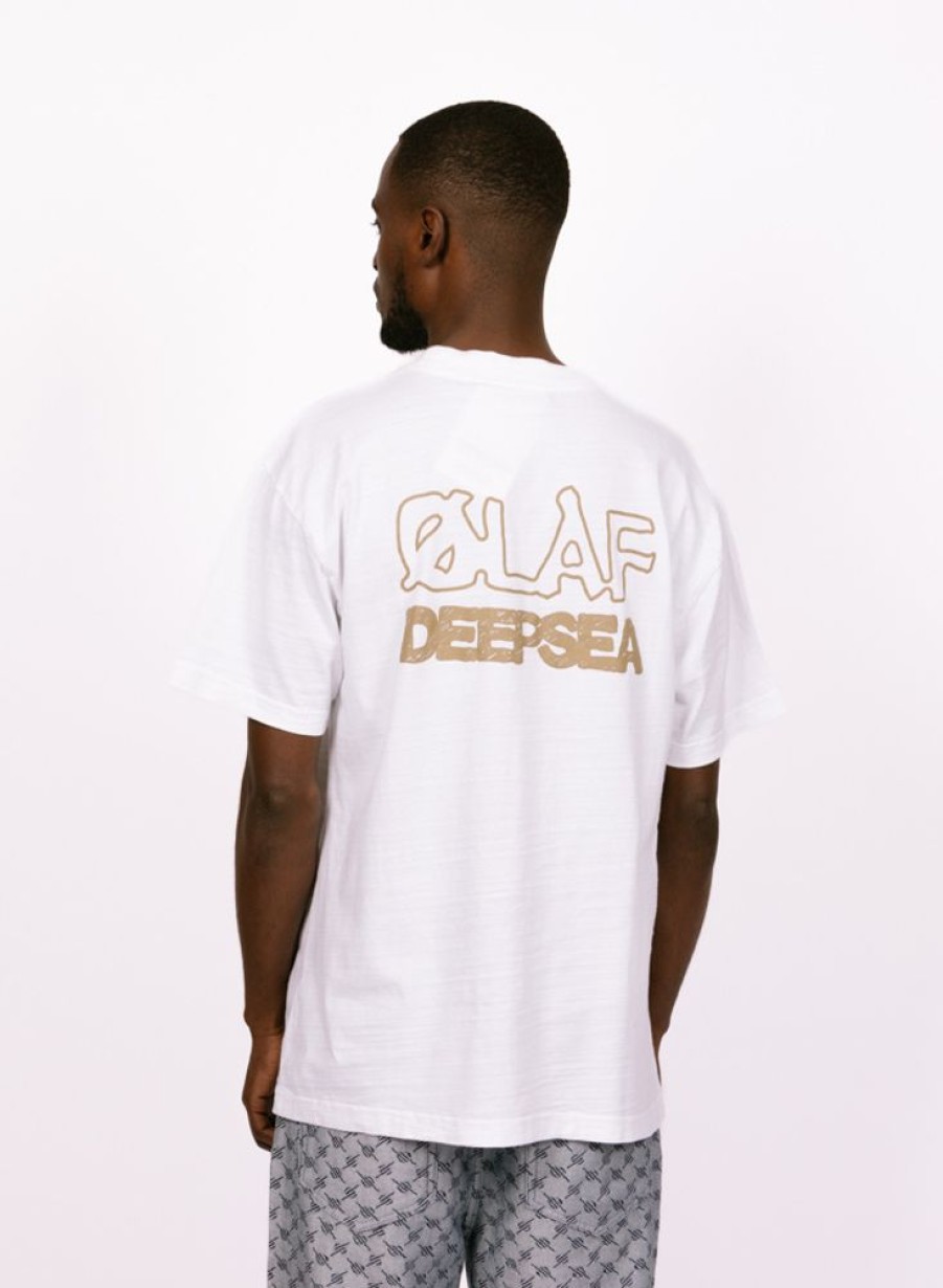 Olaf Hussein T-Shirts | Olaf Hussein Deep Sea Tee Optical White