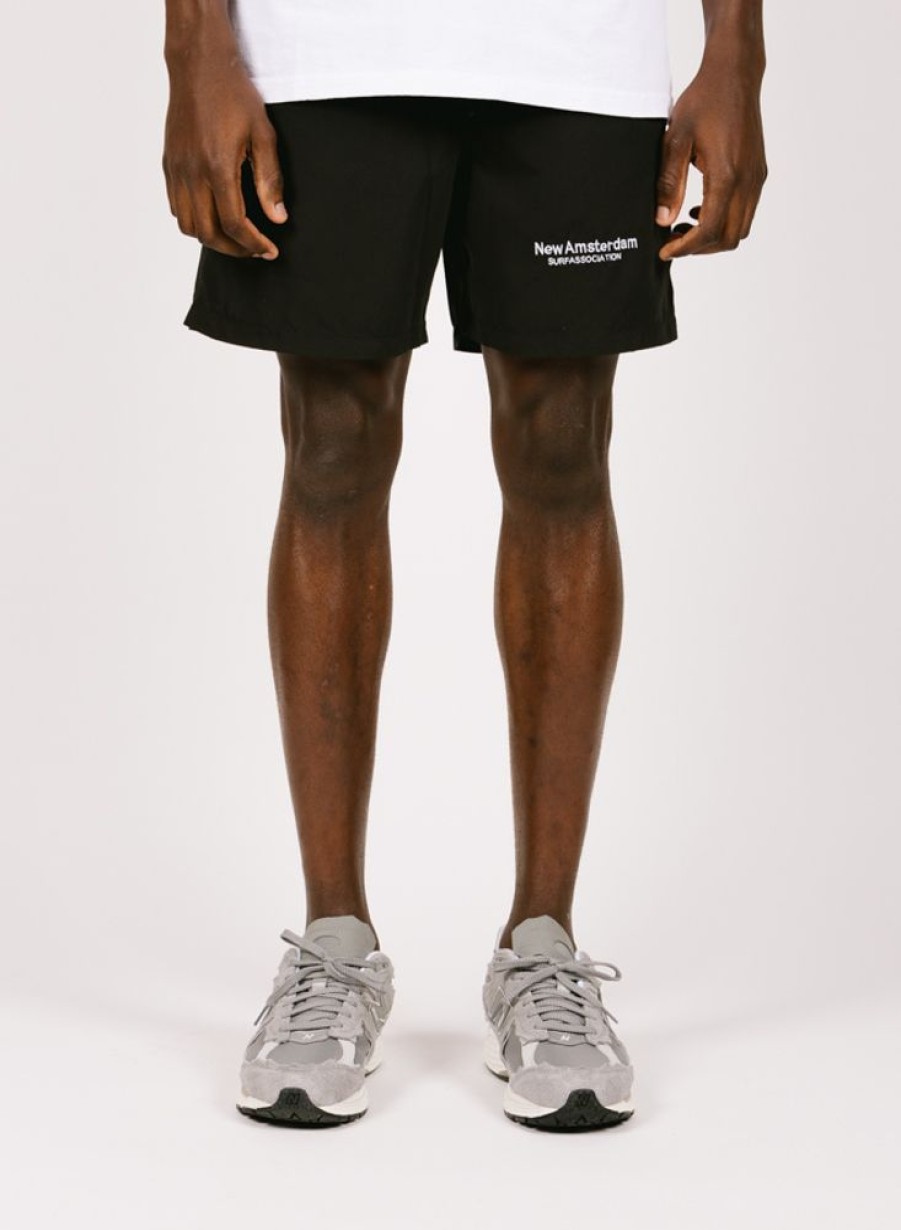 New Amsterdam Surf Association Shorts | New Amsterdam Surf Association Logo Board Short Black