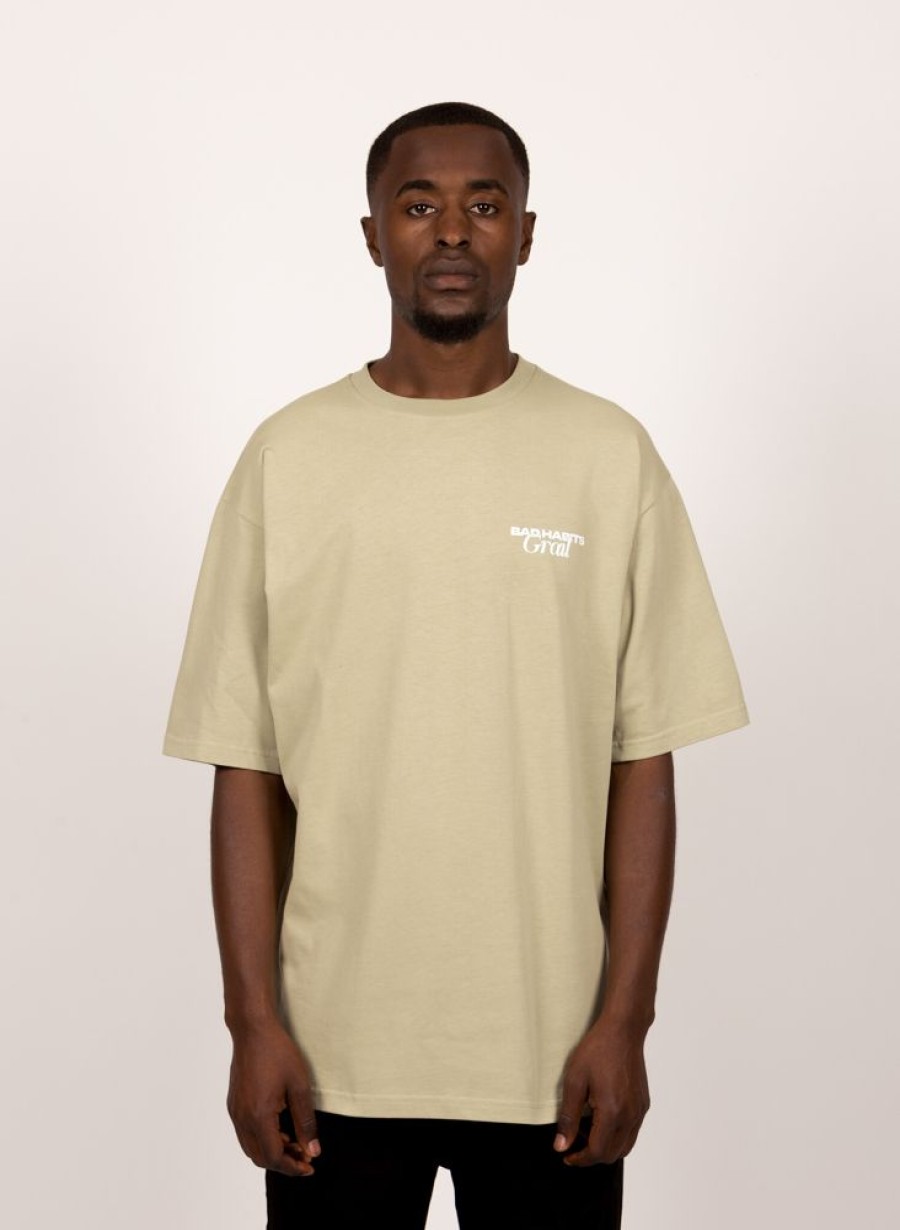 GRAIL T-Shirts | Grail X Bad Habits Social Club Tee Cactus Green