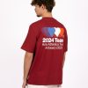 Arte T-Shirts | Arte Teo Back Team T-Shirt Bordeaux