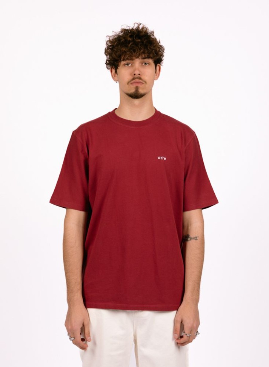 Arte T-Shirts | Arte Teo Back Team T-Shirt Bordeaux