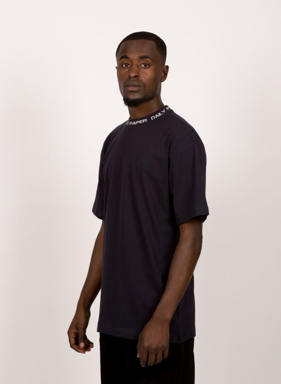 Daily Paper T-Shirts | Daily Paper Erib Ss T-Shirt Deep Navy