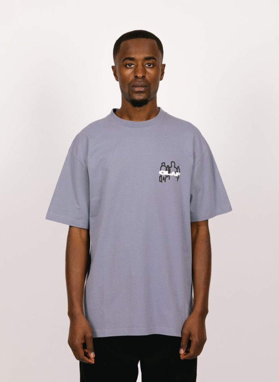 Olaf Hussein T-Shirts | Olaf Hussein Olaf Transit Tee Dusty Blue