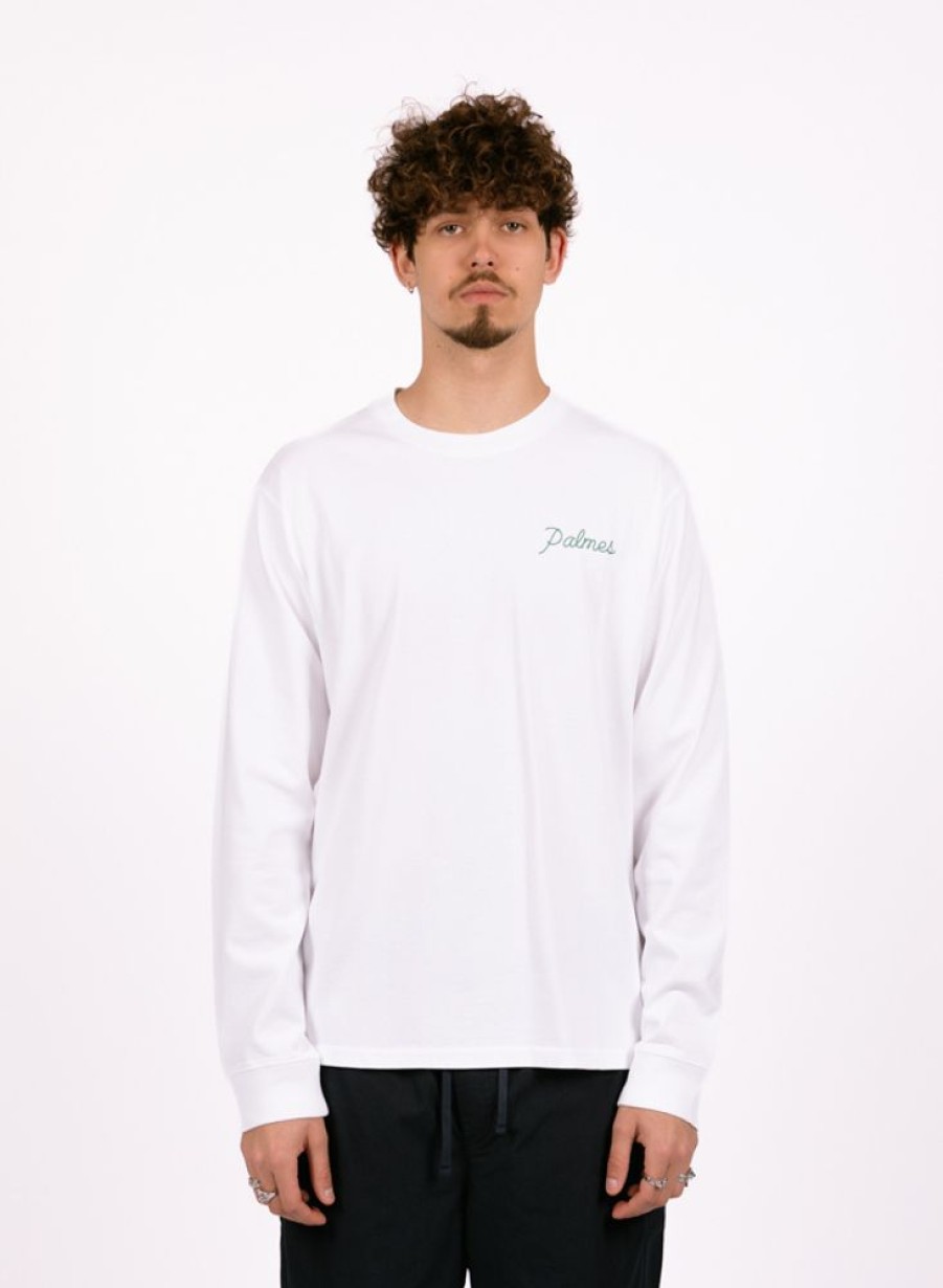 Palmes Longsleeves | Palmes Sunset Ls T-Shirt White