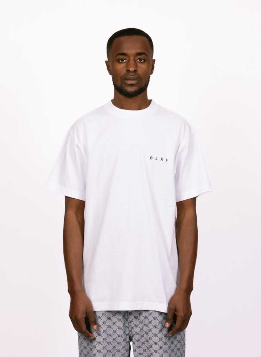 Olaf Hussein T-Shirts | Olaf Hussein Face Tee Optical White