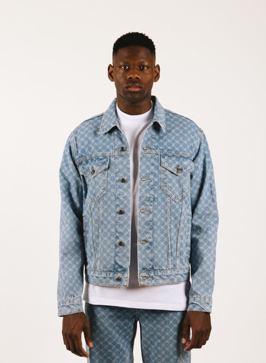 Daily Paper Jackets | Daily Paper Matwa Jacket Blue Monogram