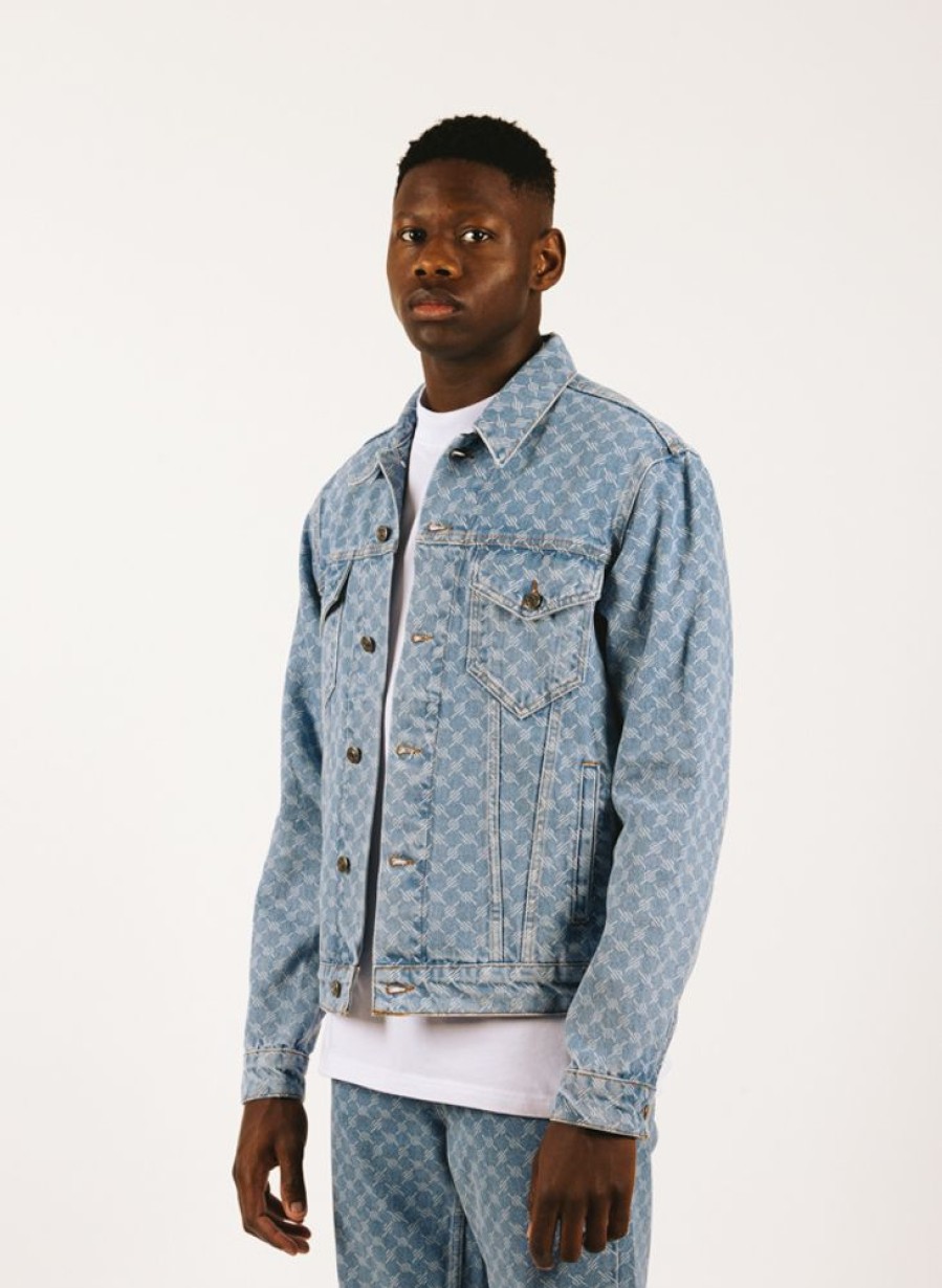 Daily Paper Jackets | Daily Paper Matwa Jacket Blue Monogram